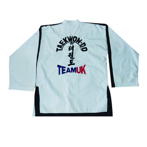 Venta caliente Niños y adultos Traje de Karate Precio barato Poliéster Algodón Bordado Logo Diseño Ropa deportiva Servicio OEM disponible - Product Image 2