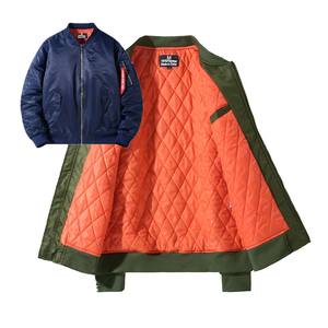 .เสื้อแจ็กเก็ตบอมเบอร์ผู้ชายผ้าน้ำหนักเบาระบายอากาศได้พร้อมกระดุมซิปด้านหน้าเหมาะสำหรับแฟชั่นลำลองและความสนุกกลางแจ้ง - Product Image 3