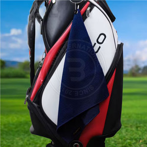 ผ้าขนหนูวาฟเฟิลสำหรับกอล์ฟ น้ำหนักเบา ราคาขายส่งจำนวนมาก สำหรับขจัดคราบสกปรกบนร่องหน้าไม้เหล็ก อุปกรณ์สนามกอล์ฟ - Product Image 4