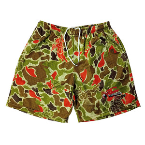 Pantalones cortos de verano con estampado sublimado de pañuelo de poliéster de malla, los mejores pantalones cortos transpirables de secado rápido para gimnasio para hombre - Product Image 6