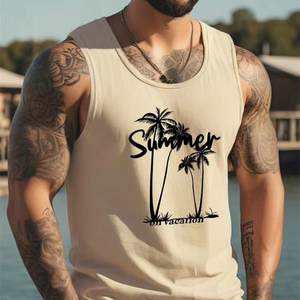 Débardeur de sport de haute qualité en tricot respirant avec logo personnalisé pour hommes pour la musculation - Product Image 1