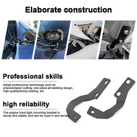 Support de montage pour éclairage de capot Ditch Hinge, support de montage pour projecteur de travail LED auxiliaire tout-terrain pour Toyota 4Runner 2010+