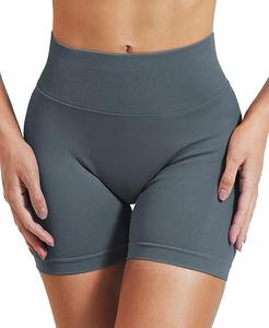 Venta al por mayor de pantalones cortos de cintura alta para motorista, deportes, correr, Yoga, personalizados para mujer, gimnasio, deporte, fitness, entrenamiento sin costuras - Product Image 5