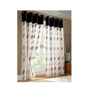 Rideau occultant prêt à poser à œillets, 100% coton tissé, tissu de bonne qualité, avec cordon décoratif, pour l'Europe, modèle 2026 - Product Image 4