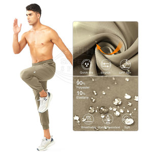 <b>Men</b> Casual Lightweight Canvas Jogger Pants Windproof Soft <b>Stretch</b> Fabric Drawstring Closure for Everyday Comfort Active Wear - Product Image 5