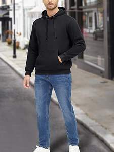 <b>Men's</b> Heavy <b>Hoodie</b> <b>Sherpa</b> Fleece Lined Pullover Thick Winter Hooded Sweatshirt - Product Image 4