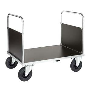 Industrial and Shopping <b>Platform</b> <b>Trolley</b> with Four- and Three-Wheel Options Enclosed Frame OEM Support for Warehouse Storage - Product Image 1