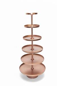 Elegante Soporte de Pastel de 5 Niveles, Moderno, Dorado, de Metal, Torre de Cupcakes, Bandeja de Exhibición de Postres para Decoración de Bodas, Fiestas y Eventos - Product Image 4