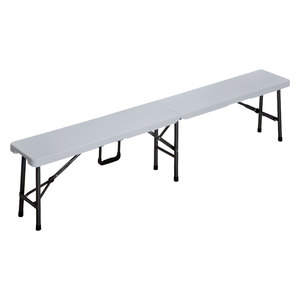 PANCA PIC NIC PIEGHEVOLE 'PARTY' 180 X 25 X 42 CM - COLORE BIANCO - Product Image 1