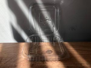 High Quality Household Kitchenware HoReCa Disposable Hinged PET 150cc Take Out Plastic <b>Jam</b> Honey Fruit Salad Food Packaging - Product Image 2