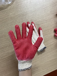 Gants en latex enduits de caoutchouc vietnamien Gants de travail de sécurité antidérapants anti-coupures Semi-revêtement Coton réutilisable Protection Jardin - Product Image 2