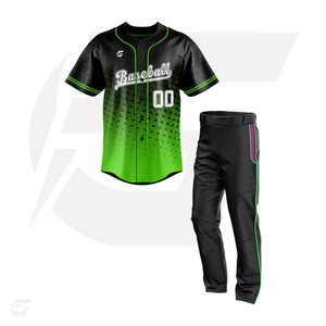 Juegos de uniformes de béisbol de entrenamiento Uniformes de softbol sublimados de poliéster 100% diseñados para equipos de rendimiento y softbol - Product Image 3