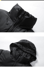 Chaqueta acolchada personalizada Bubble Coat the North Jacket Parka de invierno acolchada de algodón grueso Chaqueta acolchada para hombres y mujeres Sombrero oculto - Product Image 6