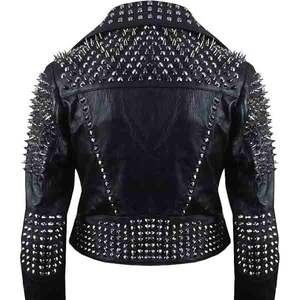 2025 Vintage Premium qualité femmes chauffé en cuir véritable veste forte demande OEM ODM mode avec bouton et lettre décoration - Product Image 2