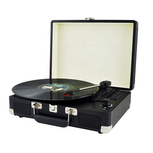 Tocadiscos de Vinilo de 3 Velocidades <span class=keywords><strong>con</strong></span> <span class=keywords><strong>Bluetooth</strong></span>, Reproductor de Vinilo Portátil de Alta Calidad <span class=keywords><strong>con</strong></span> Aguja Technics - Product Image 1
