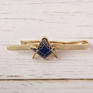 Clips de corbata de brújula cuadrada masónica negra hecha a mano Gemelos de moda personalizados y Clips de corbata a un precio económico - Product Image 5