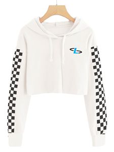 เสื้อฮู้ดผ้าฝ้ายแบบสวมหัวแขนยาวสำหรับผู้หญิงเสื้อครอปแบบสั่งทำสำหรับฤดูใบไม้ร่วง - Product Image 3