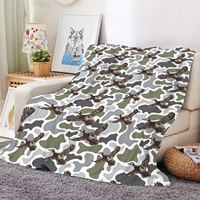 Nouvelle Couverture en Flanelle Ultra Douce et Confortable à Motif Canard Sauvage Patchwork Personnalisé K-POP