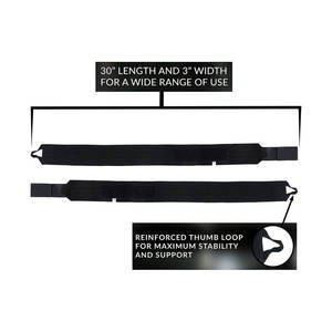 Genouillères de sécurité sportives orthèse Gym haltérophilie Genouillères Bandage sangles garde Compression unisexe Poignet Wrap OEM Service - Product Image 4