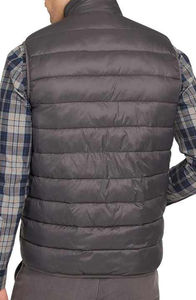 2025 nuevo estilo último diseño de alta calidad transpirable invierno Color sólido chaleco acolchado algodón suave duradero Slim Fit personalizado hombres - Product Image 2