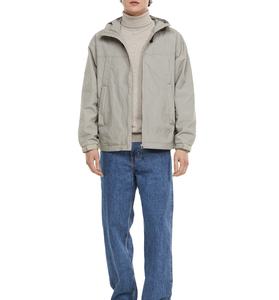 Veste coupe-vent décontractée pour hommes, tissu imperméable respirant, capuche coupe-vent, fermeture à glissière, grande taille, été - Product Image 1