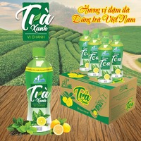 Vente en gros de purée saveur thé vert citron Anuta 365ml boisson gazeuse certifiée ISO/Halal goût naturel frais-pressé Vietnam rapide