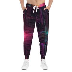 Urban Techwear Jogger Pantalones para Hombre con Impresión de Sublimación Digital Slim Fit Hasta el Tobillo Canvas Street Gym Pantalones - Product Image 1