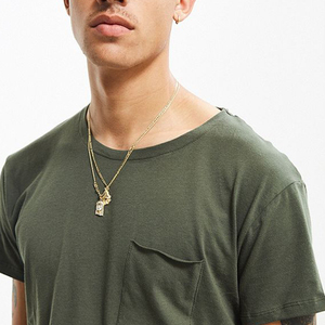 เสื้อยืดผู้ชายแขนสั้นสีขาวพิมพ์ลายการ์ตูนถักนิตติ้งแบบลำลอง พร้อมป้ายโลโก้ผ้าฝ้ายสั่งทำพิเศษตามแบบ OEM - Product Image 2