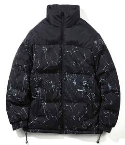 Doudoune personnalisée pour hommes grande taille en toile de luxe de haute qualité avec col montant Nouvelle marque-Vente en gros - Product Image 4