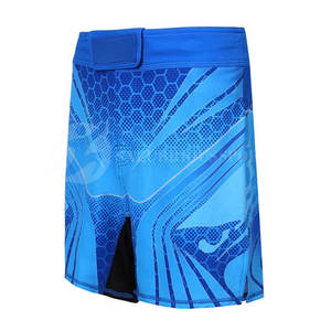 Vêtements de combat imprimant des shorts thaïlandais légers de mai avec des shorts MMA de boxe de gymnastique de taille personnalisée fabriqués à partir de Sialkot - Product Image 2