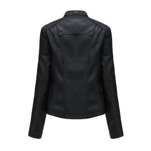 Veste en cuir véritable pour femmes pour les femmes à la mode à la recherche d'une veste fiable qui s'adapte à toutes les tenues - Product Image 2