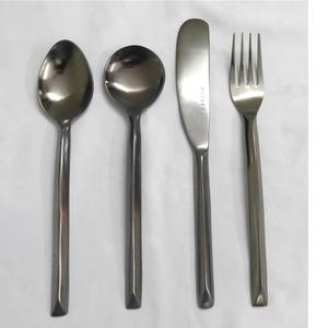 Conjunto de cubiertos de acero inoxidable para restaurante, Set de Cubiertos con mango de Color plateado, tenedor de mesa - Product Image 2