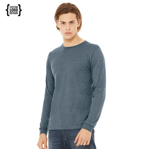 Camisetas de Manga Larga de Algodón Personalizadas para Hombre, Cuello Redondo, Manga Larga, Estilo Casual para Gimnasio y Entrenamiento - Product Image 1