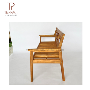 Meuble de jardin solide de banc en bois d'ACACIA commercial pour l'utilisation extérieure de gymnase de parc de patio fournisseur du Vietnam pour l'hôpital de centre commercial d'entrée - Product Image 2