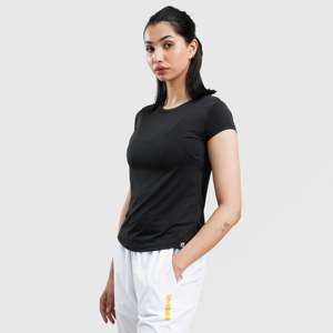 เสื้อยืดแขนสั้นทรงสปอร์ต W124 สีดำ ผลิตจากผ้าถัก - Product Image 3