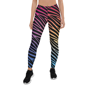 Leggings pour femmes personnalisés en sublimation, taille mi-haute, en spandex et polyester, vêtements de sport, entraînement physique, leggings de sport pour femmes - Product Image 1