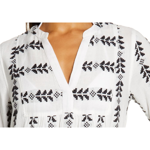 Elan Small Grecian White/Black Cover-Up Dress, Elegante Accessorio per Costumi da Bagno - Product Image 5