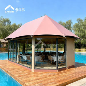 Tenda Prefabbricata per Caffetteria in <span class=keywords><strong>Vendita</strong></span> |   Architettura di Ristoranti con Struttura in Acciaio |   Soluzioni Modulari per la Ristorazione all'Aperto per Hotel - Product Image 1
