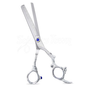 Ciseaux amincissants à manche de dragon Lames en acier inoxydable durables et tranchantes Ciseaux de barbier professionnels pour le mélange et la coupe - Product Image 2