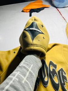 ขนแกะผ้าฝ้าย500จีเอสเอ็มพิมพ์โลโก้ด้านหน้าและด้านหลังเป็นการพิมพ์สกรีนที่ทำโดยอุตสาหกรรม tansy ราคาถูก - Product Image 2