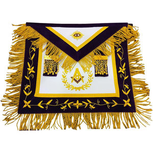Delantal Grand Master Mason Delantal Vestido completo Collar de cadena - Product Image 1