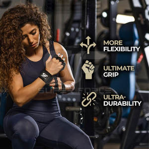 Gants d'haltérophilie durables en néoprène avec support de poignet pour l'entraînement en salle de sport Gants d'haltérophilie respirants en néoprène - Product Image 3