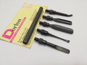 ที่ดันหนังกำพร้าพลาสม่าสีดำด้านแบบ5อิน1ที่ดันเล็บสเตนเลสสตีลอุปกรณ์ดูแลเล็บอุปกรณ์กำจัดหนังกำพร้าแบบสองด้าน - Product Image 5