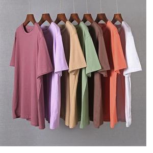 T-shirt d'été en coton lourd pour hommes T-shirts surdimensionnés à manches courtes et à épaules tombantes Exportation depuis BD - Product Image 1