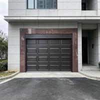 Vente directe d'usine, porte de garage sectionnelle automatique en acier, anti-poussière, anti-rouille, isolation thermique, pour hôtels, villas privées, appartements