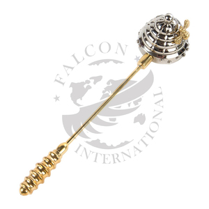 Éteignoir à bougie en argent bien poli avec foudre et lampes Accessoires de bougie élégants Outil de coupe-mèche de ménage élégant - Product Image 5