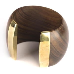 Modern Design Trendy Wooden Bangle Jewelry Handmade Customized Size Women's Party Gift Bangles - Product Image 2