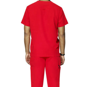 Uniforme de enfermería elegante para hombre recién llegado, el mejor exfoliante de ciencia médica hecho de algodón y poliéster para uso hospitalario - Product Image 5