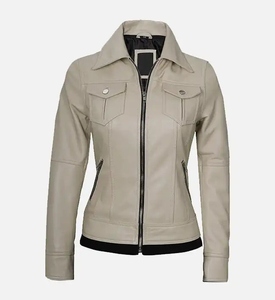 Chaquetas de cuero de PU suave para mujer, diseño personalizado OEM, precios de fábrica, envío rápido, aspecto de moda, compra a granel bienvenida. - Product Image 6