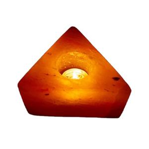 Ot-diseño op de Triangle hahape Alt andandle older Old con luces de colores ulti y bombilla extraíble Xtra portavelas de sal - Product Image 1